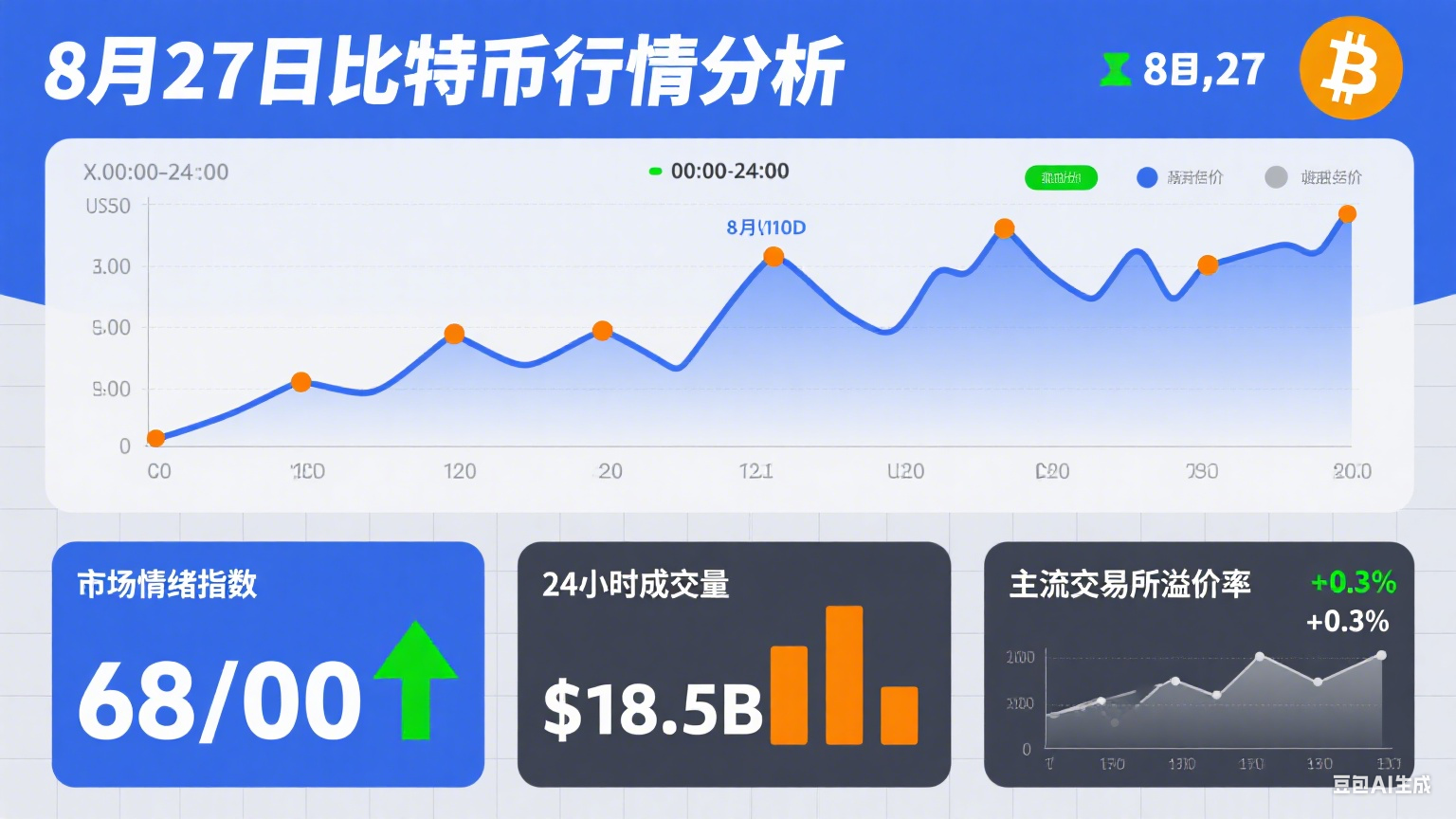 8 月 27 日比特币行情分析：巨鲸抛售引发剧烈波动，多空博弈进入关键阶段